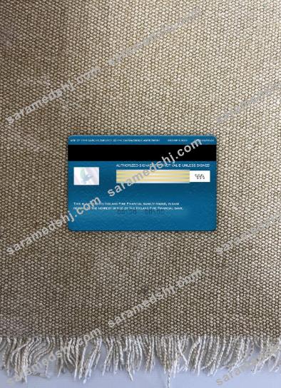 Ireland Fire Financial bank visa signature card photolook back